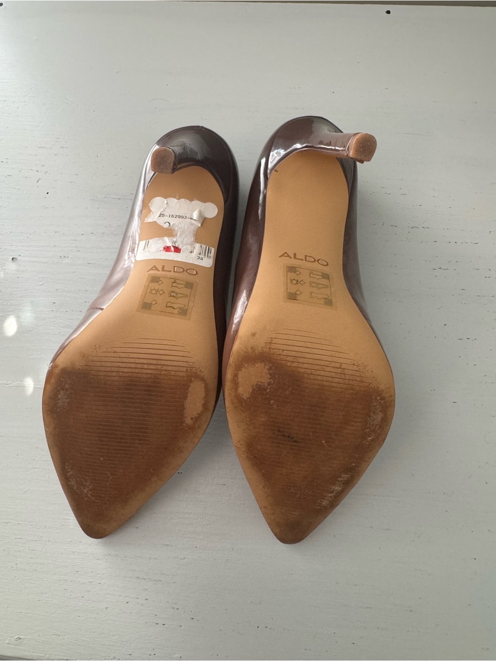 Aldo high heels 7 brown tan - Picture 7 of 8